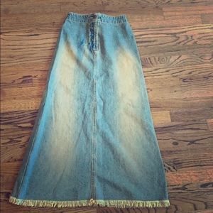 New York & Company Jean Skirt
